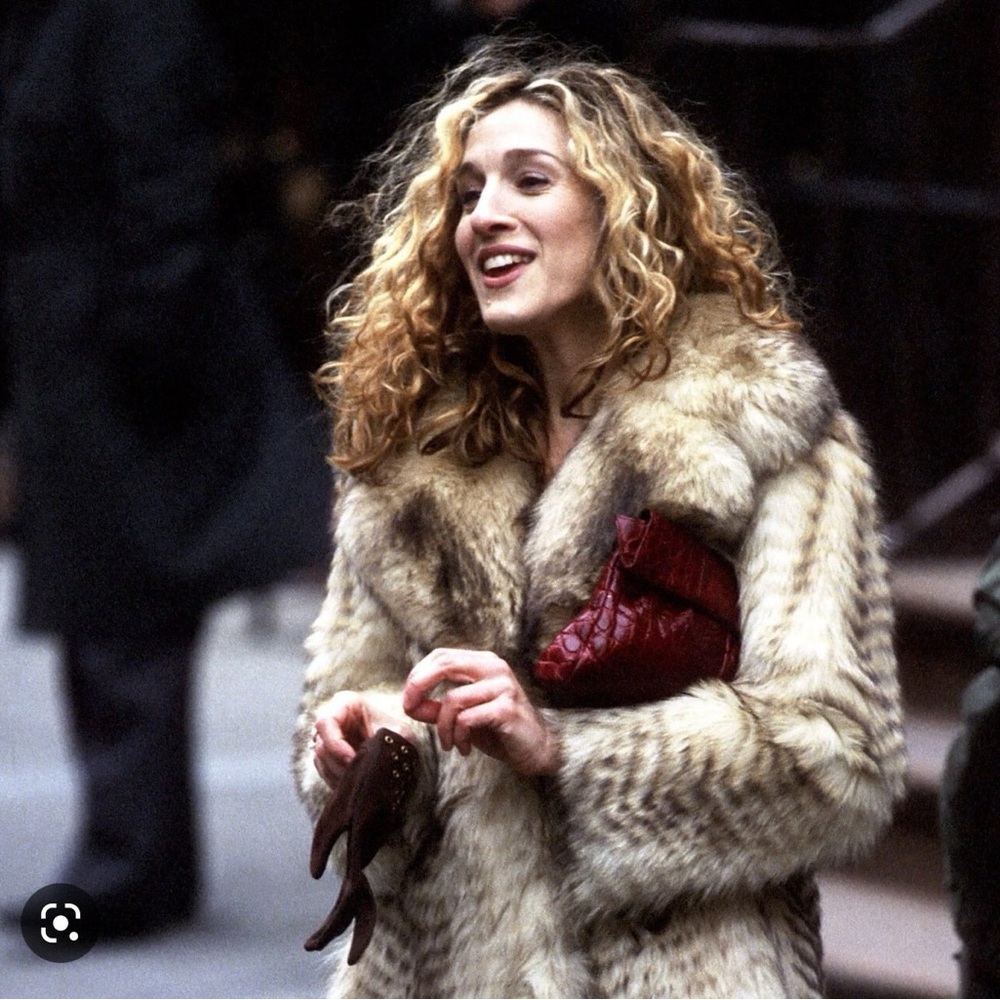 Sex and the City - Carrie Bradshaw- Genuine Tanuki Racoon Fur Coat by SFC